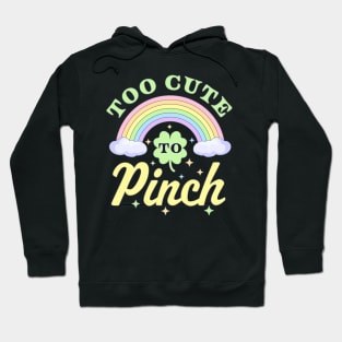 Saint Patricks Day Rainbow Lucky Clover Hoodie